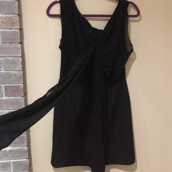 Black dress with sheer black back ties - Picture 4 of 6